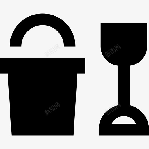 沙桶玩具7装满了图标svg_新图网 https://ixintu.com 沙桶 玩具7 装满了