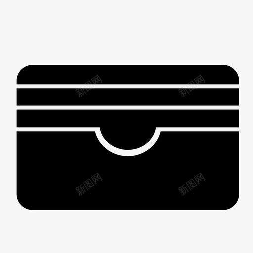 卡片夹皮革缝线图标svg_新图网 https://ixintu.com 卡片夹 皮革 皮革图标 纱线 缝线 钱包