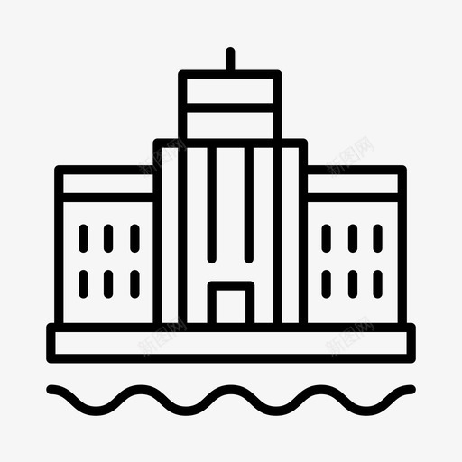 当代艺术博物馆建筑全球图标svg_新图网 https://ixintu.com 全球 地标 建筑 当代艺术博物馆 悉尼