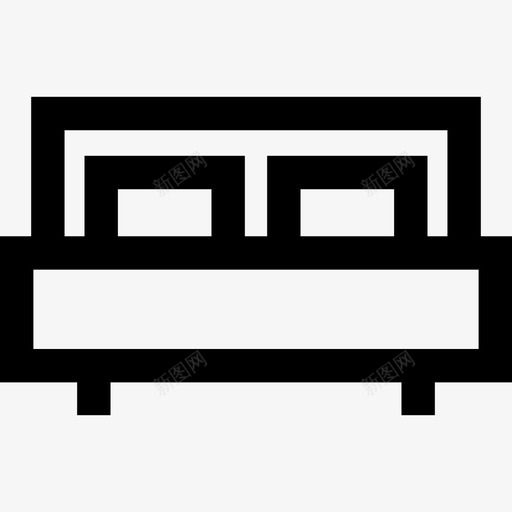 卧室家居用品4线性图标svg_新图网 https://ixintu.com 卧室 家居用品4 线性