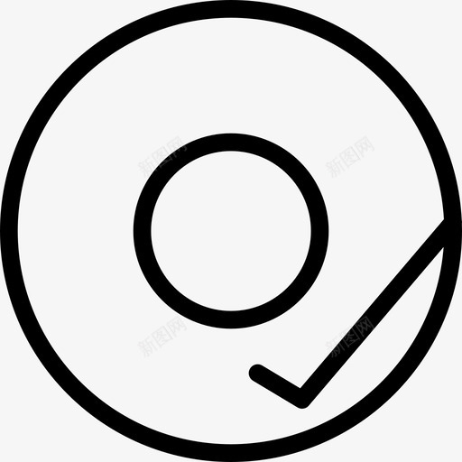 转盘音乐音响线性图标svg_新图网 https://ixintu.com 线性 转盘 音乐音响