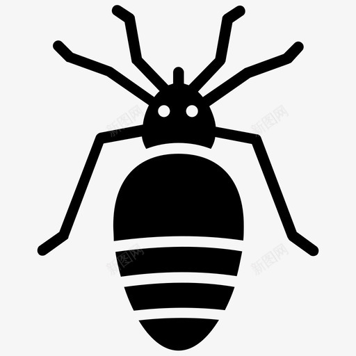 跳蚤昆虫害虫图标svg_新图网 https://ixintu.com 害虫 昆虫 昆虫字形图标 沙蚤 蜱 跳蚤