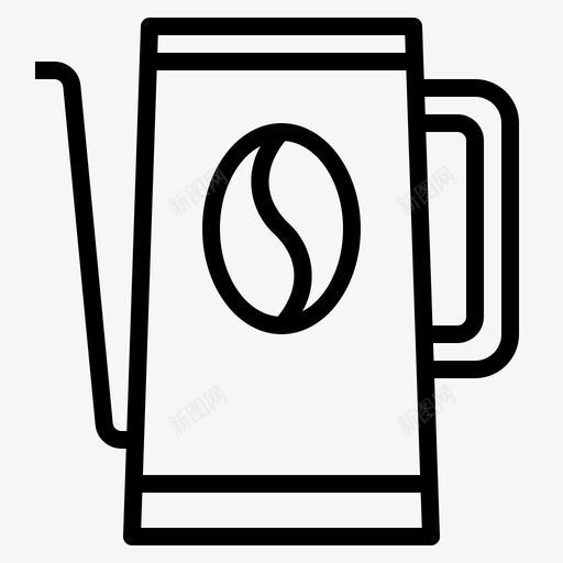 咖啡厅饮料鹅颈壶图标svg_新图网 https://ixintu.com 咖啡厅 饮料 鹅颈壶