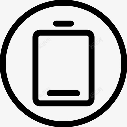 低电池充电能量图标svg_新图网 https://ixintu.com 低电池 充电 功率 基本设计9轮廓笔划圈 移动电池 能量