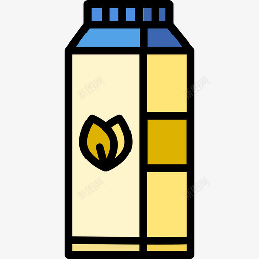牛奶健身7线性颜色图标svg_新图网 https://ixintu.com 健身7 牛奶 线性颜色