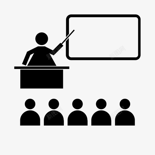教学教育学习图标svg_新图网 https://ixintu.com 学习 学校 教学 教育 演示 研讨会