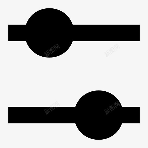 滑块调整首选项图标svg_新图网 https://ixintu.com 开关 滑块 相机应用程序 设置 调整 首选项