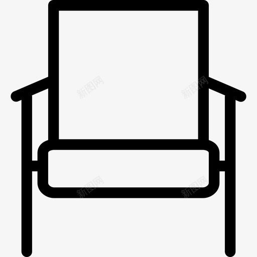 沙发家用电器和家具直线型图标svg_新图网 https://ixintu.com 家用电器和家具 沙发 直线型