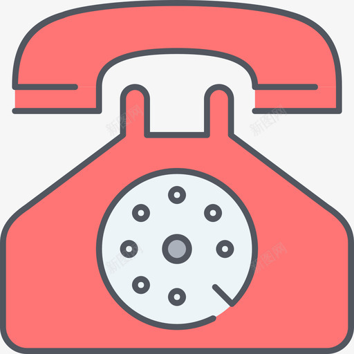 电话通信42彩色图标svg_新图网 https://ixintu.com 彩色 电话 通信42