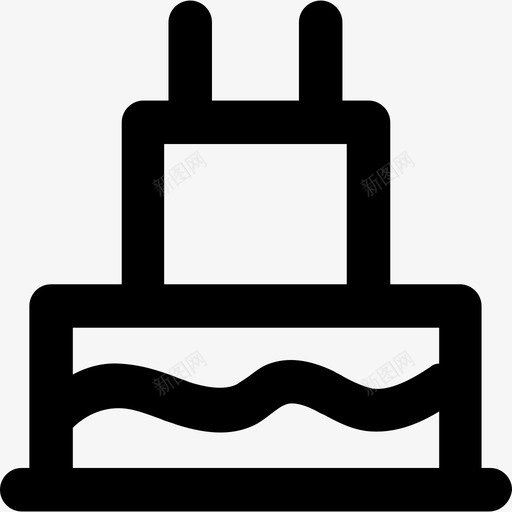 生日蛋糕圣诞节42粗体圆形图标svg_新图网 https://ixintu.com 圣诞节42 生日蛋糕 粗体圆形