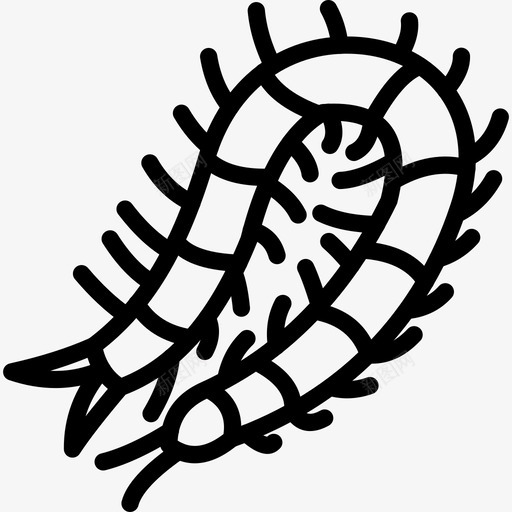 蜈蚣臭虫图标svg_新图网 https://ixintu.com 臭虫 蜈蚣