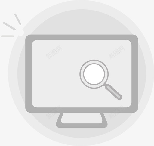 PC搜索无结果图标Asvg_新图网 https://ixintu.com PC搜索无结果图标A