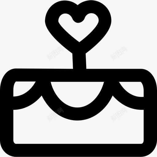 婚礼蛋糕爱情和浪漫7大胆圆形图标svg_新图网 https://ixintu.com 大胆圆形 婚礼蛋糕 爱情和浪漫7