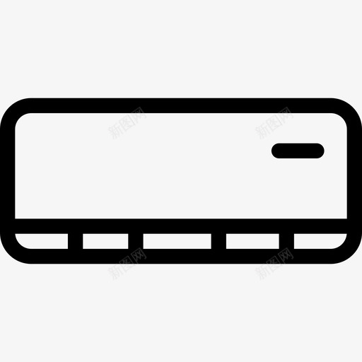 空调家用电器和家具直线型图标svg_新图网 https://ixintu.com 家用电器和家具 直线型 空调