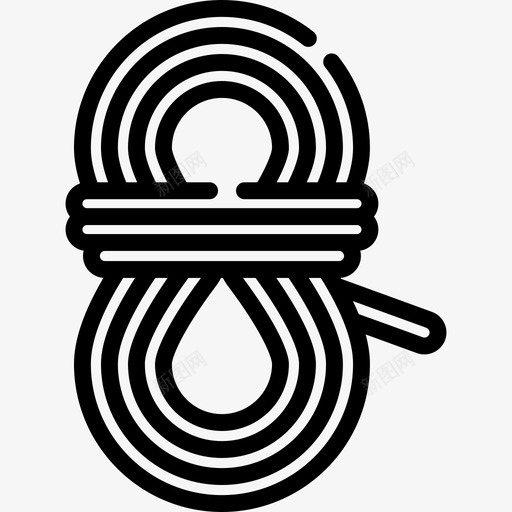 绳索冒险运动8直线型图标svg_新图网 https://ixintu.com 冒险运动8 直线型 绳索