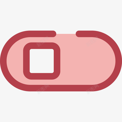开关web9红色图标svg_新图网 https://ixintu.com web9 开关 红色