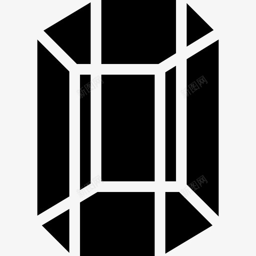圆柱形形状5填充图标svg_新图网 https://ixintu.com 圆柱形 填充 形状5