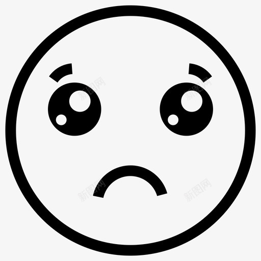 表情悲伤笑脸图标svg_新图网 https://ixintu.com 悲伤 笑脸 表情