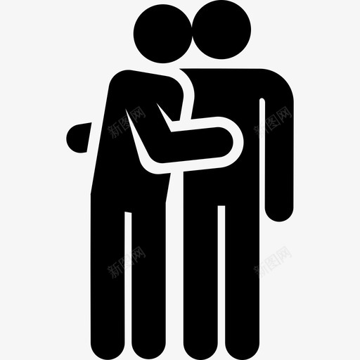 情侣情人节图案填充图标svg_新图网 https://ixintu.com 填充 情人节图案 情侣