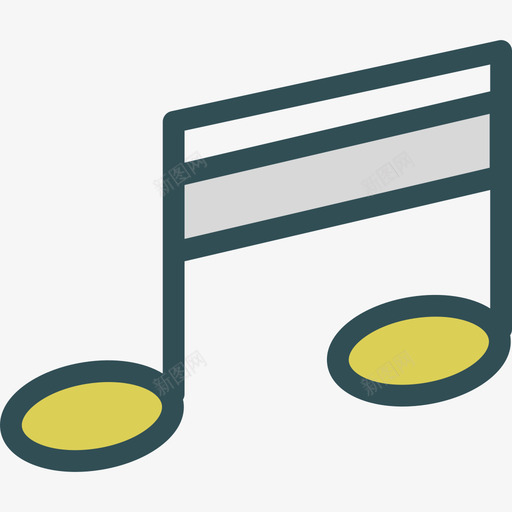 音符活动线条颜色图标svg_新图网 https://ixintu.com 活动 线条颜色 音符