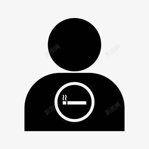 人癌症香烟图标svg_新图网 https://ixintu.com 人 吸烟 癌症 香烟