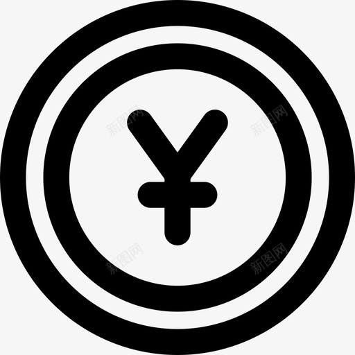 日元银行金融4直系图标svg_新图网 https://ixintu.com 日元 直系 银行金融4