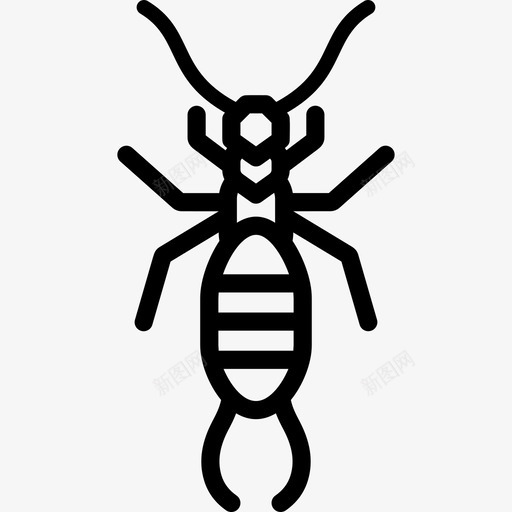 耳环萤火虫昆虫图标svg_新图网 https://ixintu.com 尾巴 昆虫 耳环 萤火虫 虫子轮廓 银鱼