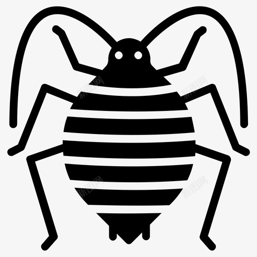 蚜虫昆虫害虫图标svg_新图网 https://ixintu.com 害虫 昆虫 昆虫字形图标 苍蝇 蚜虫