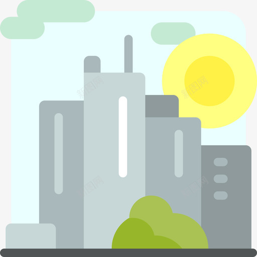 城市景观景观22平坦图标svg_新图网 https://ixintu.com 城市景观 平坦 景观22