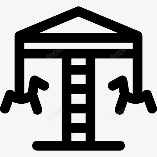 旋转木马马戏团19直线图标svg_新图网 https://ixintu.com 旋转木马 直线 马戏团19