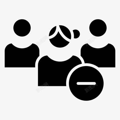 组用户删除组图标svg_新图网 https://ixintu.com 删除 多个用户 组 组用户 配置文件用户