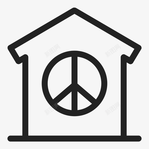 房子建筑家图标svg_新图网 https://ixintu.com 和平 家 建筑 房地产 房子