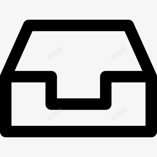 收件箱ui图标3线性svg_新图网 https://ixintu.com ui图标3 收件箱 线性