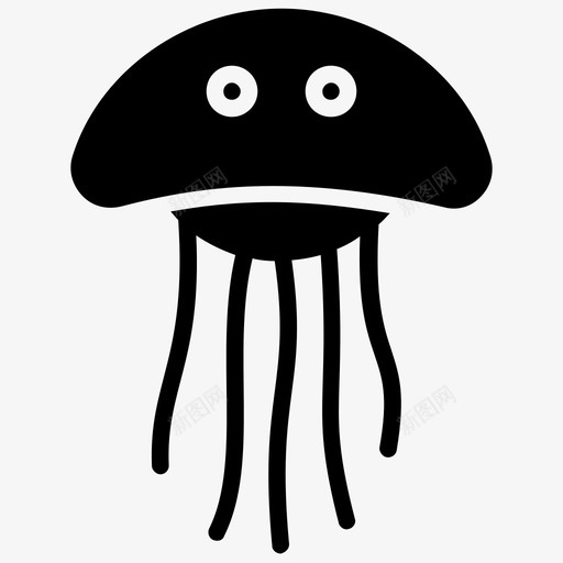 水母盒子水母章鱼图标svg_新图网 https://ixintu.com 水母 海星 海鲜 盒子水母 章鱼 章鱼字形图标 贝类 软体鱼 龙虾