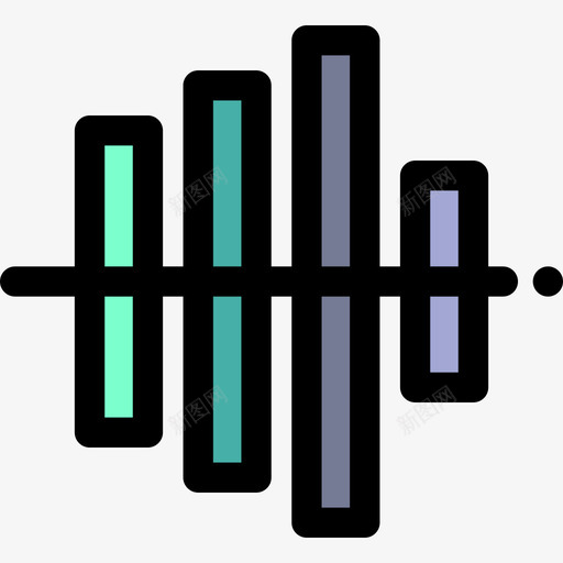 音乐播放器音乐图标5线性颜色svg_新图网 https://ixintu.com 线性颜色 音乐图标5 音乐播放器