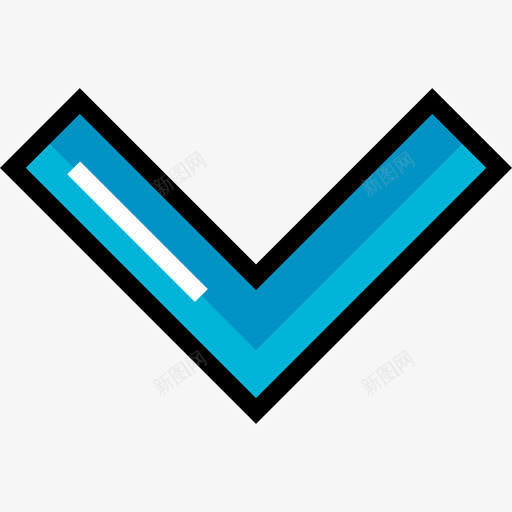 V形箭头11线颜色图标svg_新图网 https://ixintu.com V形 箭头11 线颜色