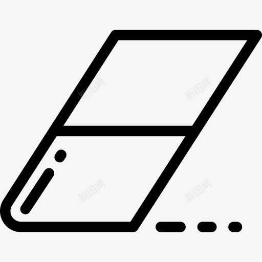 橡皮擦编辑工具4线性图标svg_新图网 https://ixintu.com 橡皮擦 线性 编辑工具4