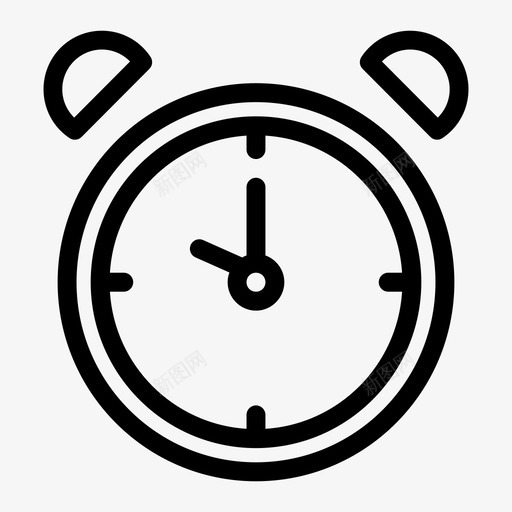 闹钟十点钟时间图标svg_新图网 https://ixintu.com 十点钟 手表 时间 闹钟