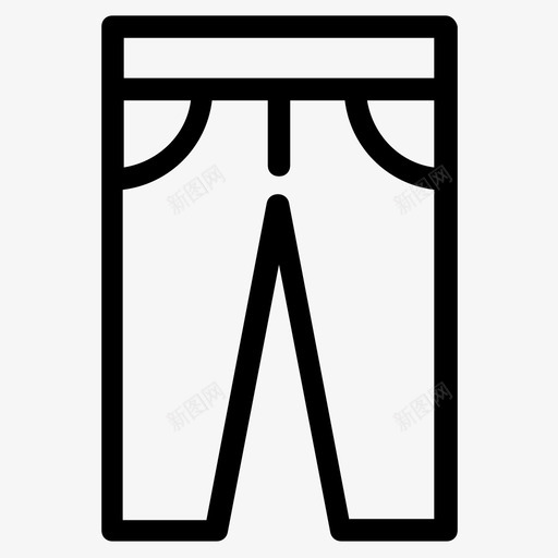 采购产品裤子休闲服喷气裤图标svg_新图网 https://ixintu.com 休闲服 喷气裤 慢跑裤 橄榄球线图标 运动制服 采购产品裤子