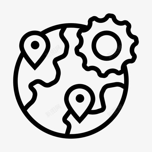 全球管理全球化合作伙伴图标svg_新图网 https://ixintu.com 业务 全球化 全球管理 合作伙伴 生产力