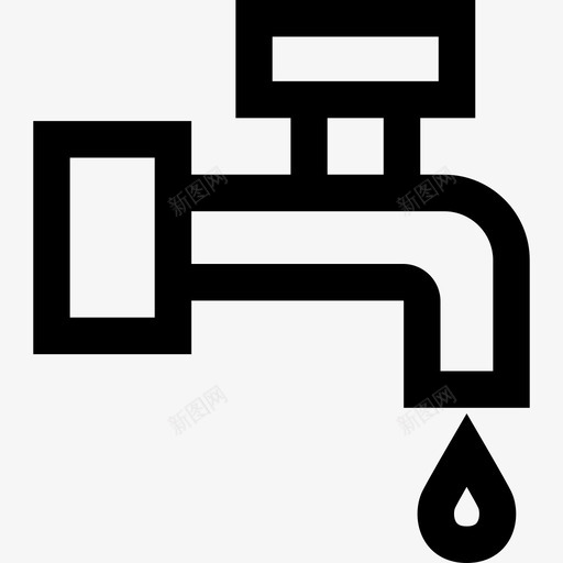 洗澡家居用品4线性图标svg_新图网 https://ixintu.com 家居用品4 洗澡 线性