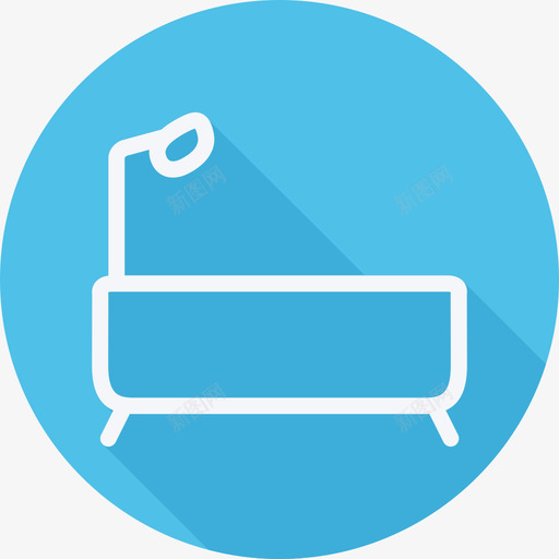 浴缸家用电器和家具2个圆形图标svg_新图网 https://ixintu.com 圆形 家用电器和家具2个 浴缸