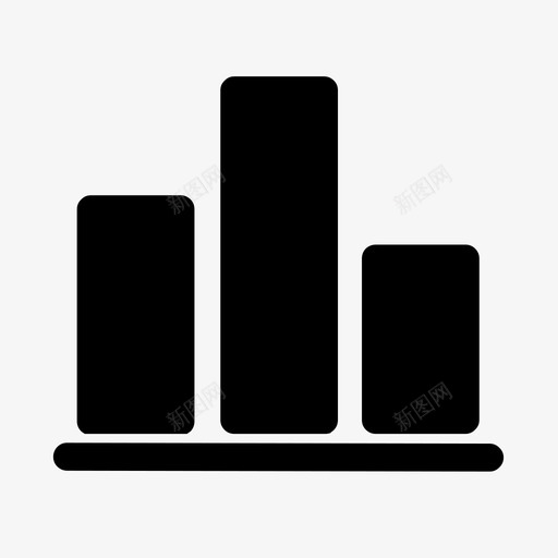 条形图图表进度图标svg_新图网 https://ixintu.com 图表 工作 条形图 统计 进度