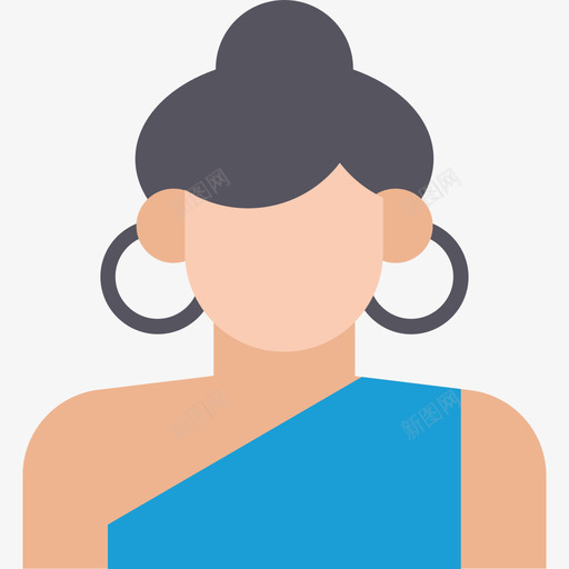 女人阿凡达2扁平图标svg_新图网 https://ixintu.com 女人 扁平 阿凡达2