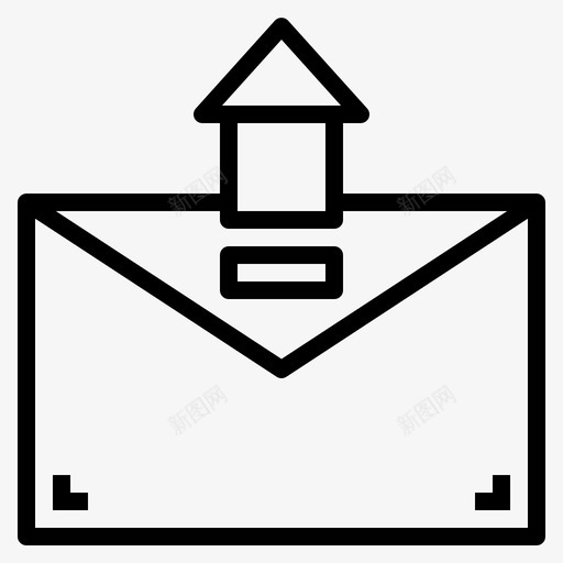 发送电子邮件文件信件图标svg_新图网 https://ixintu.com 信件 发送电子邮件 文件 硬件