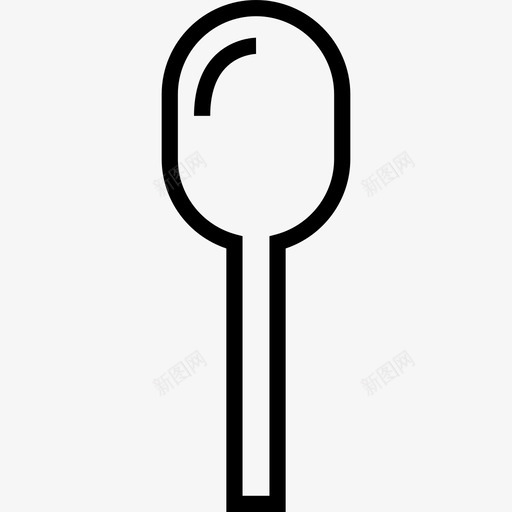 勺子咖啡店12直线型图标svg_新图网 https://ixintu.com 勺子 咖啡店12 直线型