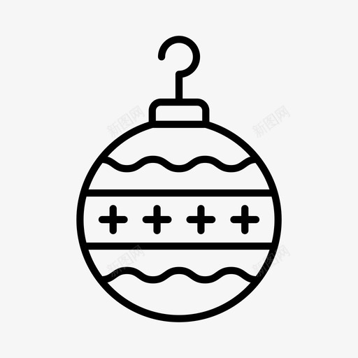 圣诞饰品圣诞装饰品新年图标svg_新图网 https://ixintu.com 圣诞节 圣诞装饰品 圣诞饰品 新年 装饰品