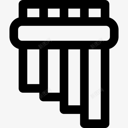 长笛乐器7线状图标svg_新图网 https://ixintu.com 乐器7 线状 长笛