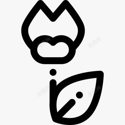 花春季10线形图标svg_新图网 https://ixintu.com 春季10 线形 花