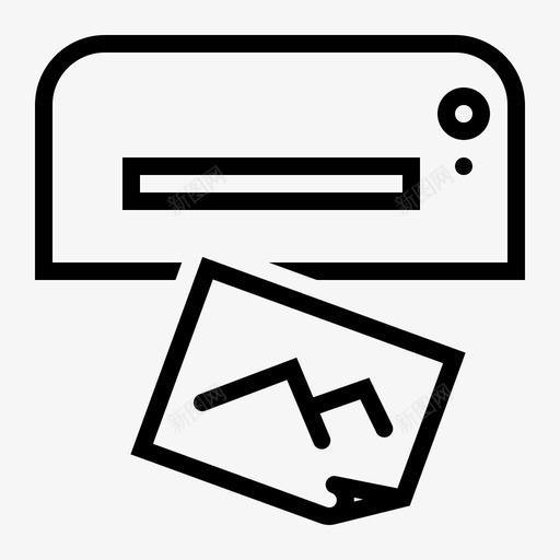 照片打印机配件图标svg_新图网 https://ixintu.com 印刷 图片 摄影配件 照片打印机 配件